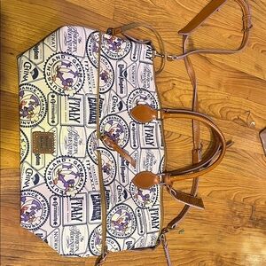 Dooney & Bourke Disney 2017 food and wine festival Travel Bag with Brown Accents